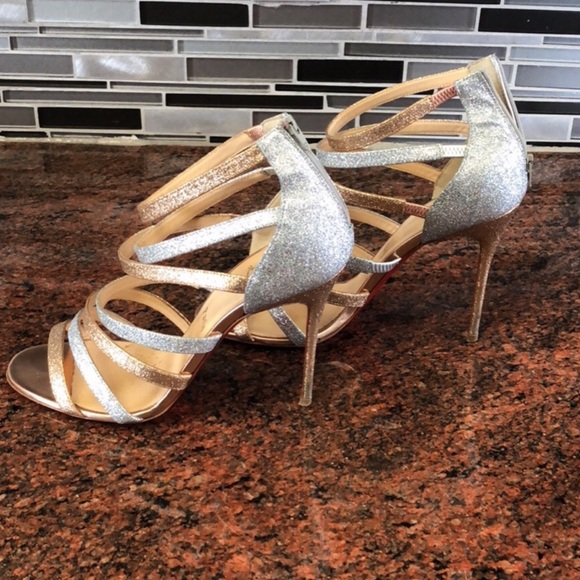 Christian Louboutin Gold Silver Mariniere Glitter - Picture 6 of 13